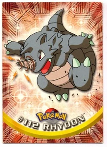 RHYDON #112 CROMO / CARD POKEMON TRADING CARDS 1999-2000 TOPPS - Picture 1 of 2