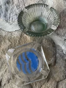 Vintage Glass Ashtrays Qty 2 (38) - Picture 1 of 8