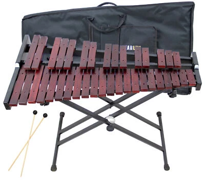 Gearlux 37-Key Wooden Xylophone with Mallets, Stand, and Gig Bag - Image 1 of 4