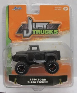 2015 JADA TOYS JUST TRUCKS WAVE 9 1956 FORD F100 BLACK - Picture 1 of 2
