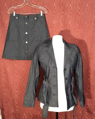 7th Avenue Design Studio NY & CO. 2 Piezas Falda Traje Chaqueta Talla XS Falda Talla 4 Foto 1 de 4