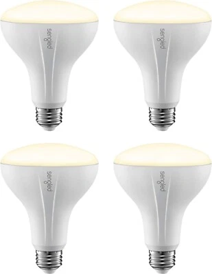 4 Pack BR30 Smart Dimmable Flood Light Bulb Soft White 2700K,650 LM,9 Alexa - Image 1 of 4