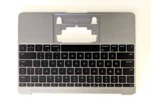 12” MacBook Retina 2015 Space Gray Palmrest Top Case w.Keyboard A1534 661-02443 - Picture 1 of 6