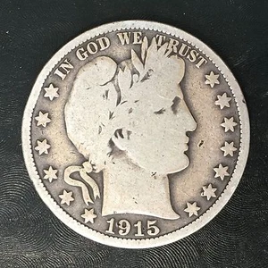 Medio dólar de peluquero 1915-D - escaneos de alta calidad #F224 - Imagen 1 de 2