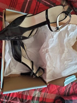 Chadwicks Zapato Puntera Punta Negra Talla 8.5 Correa Tobillo Foto 1 de 4