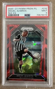 Prizm Premier League Miguel Almiron Red Cracked Ice 2020-21 PSA 9 MINT Atlanta - Bild 1 von 6