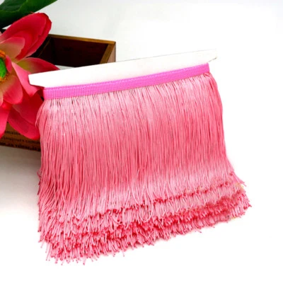 10 Yards 9CM Fringe Tassel Trim Lace Chainette Polyester DIY Latin Curtain Lamp - Image 1 of 4