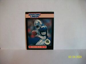 1989 Kenner Starting Lineup Michael Irvin Card Nice Dallas Cowboys Rookie