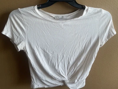 GAZE BLANCO CROP TOP PEQUEÑO MANGA CORTA MUJER Foto 1 de 4