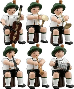 Ganzjahresfiguren Musikanten sitzend 6-teilig Höhe 7cm NEU Frühlingsfigur - Picture 1 of 1