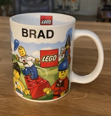 Lego Land Orlando Nombre BRAD Souvenir 12 OZ Taza de Café 2006 Mini Figuras Foto 1 de 4