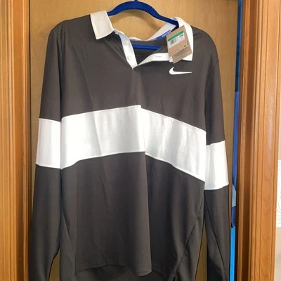 Nike Carlos Alcaraz Rugby Tennis Shirt French Open Size Large Ib8141-355 - Image 1 of 4