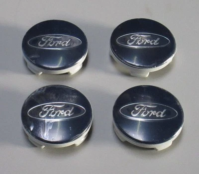 4 x Ford Radkappe Radabdeckung Nabenkappe Zierkappe blau 1429118 Original Ø 55mm - Bild 1 von 2
