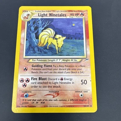 2002 Pokemon Neo Destiny Light Ninetales #50/105 MP - Image 1 of 4