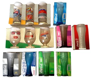 13x Sammler-Glas Coca Cola Mc Donalds unbenutzt OVP - Picture 1 of 17