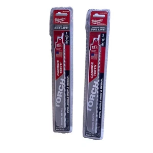 Milwaukee 9" 7TPI Torch Sawzall Reciprocating Saw Blade (lot of 2) 48-00-5202 - Picture 1 of 5