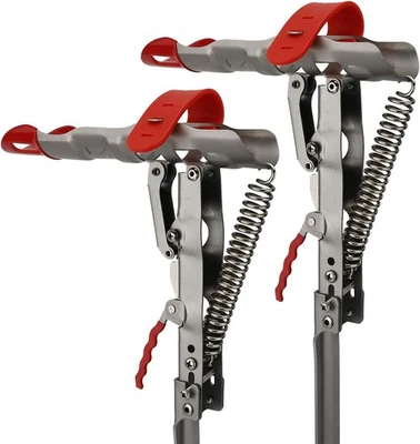 HIGHFREE 2 Pack Automatic Spring Fishing Rod Holder Stainless Steel Fishing Pole Stand
