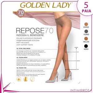 Strumpfhose Erholsamen Golden lady Repose 70 Höhle 5 Paare - Bild 1 von 3