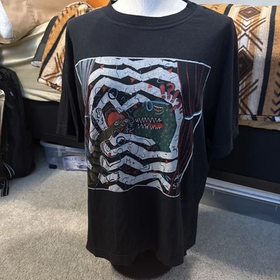 CAMISA ARTÍSTICA VINTAGE SISLEY X PARA HOMBRE NEGRA Talla M Foto 1 de 4