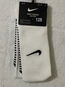 Neu mit Etikett Nike Squad Fußballsocken weiß schwarz Herren 6-8 Wmn 8-10 weiß - Bild 1 von 6