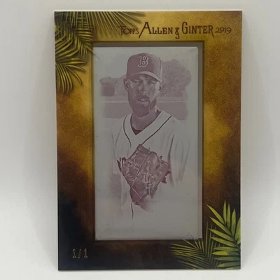 Placa de impresión Magenta Rick Porcello #369 #1/1 2019 Topps Allen & Ginter Foto 1 de 2
