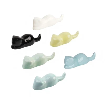 6 Pieces Ceramic Brush Organizers Paint Tool Storage For Crafting Workspaces - Image 1 of 4