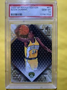 2007 Upper Deck SP ROOKIE EDITION RC Kevin Durant #61 PSA 10 - Picture 1 of 2