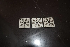 3 X vintage 7 pin ceramic tube base FOR 813 TUBE ETC - Picture 1 of 5