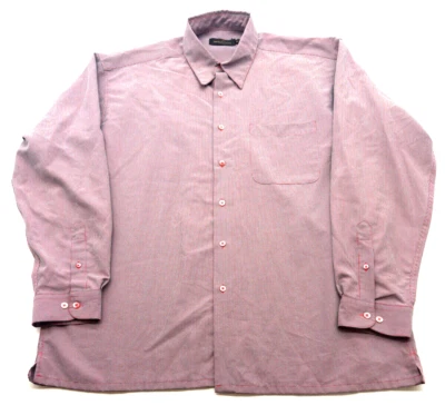 Bugatchi Uomo Long Sleeve Button Down Men's XL Red Gray Check Shirt 2313 - Image 1 of 4