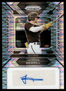 2024 Panini Prizm Baseball Jackson Merrill Pulsar Prizm Auto 20/199 RC #SS-JM - Bild 1 von 2