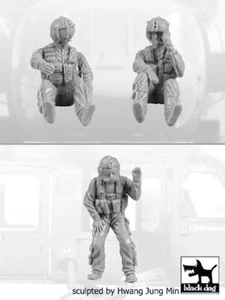 Black Dog 1/48 Piloten für Sikorsky UH-60 Black Hawk Hubschrauber (3 Abb.) F48002 - Bild 1 von 1