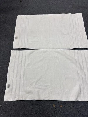 2 WHITE TOWEL TUB MATS GILCHRIST & SOAMES  22x36”HEAVY WT MADE IN USA BRAND NEW - Изображение 1 из 3