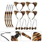 4 Sets Bow Tie Decor Tiger Ear Headdress Headbands Cat Child Accessories