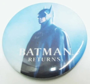 Batman Returns Película Michael Keeton Vintage Original Pin Botón Pinback - Imagen 1 de 2