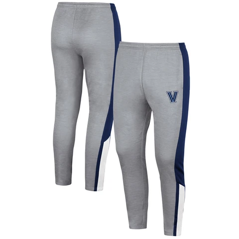 Men's Colosseum Gray Villanova Wildcats Up Top Pants Cover