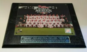 PHILLIES WORLD SERIES CHAMPIONS 2008 Decorative Plaque w/Plate LW56000745 NICE!! - Picture 1 of 12