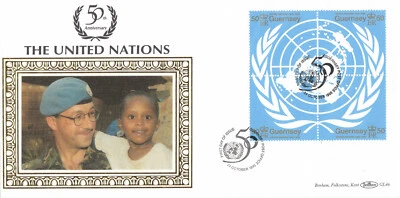 United Nations EUROPA GB Benham GL46 Guernsey FDC 1995 83/500 (139276)  - Image 1 of 2