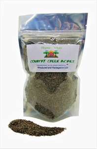 12 oz Thyme Leaves, Dried and Chopped - A Very Earthy Herb - Country Creek LLC - Picture 1 of 2