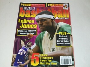 BECKETT Basketball Monthly Magazine Lebron James Rookie Year Cover May 2003