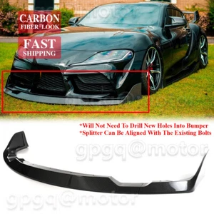 GI I AG Style Carbon Front Lip Splitter For Toyota GR Supra A90 A91 20-24 Bumper - Picture 1 of 8