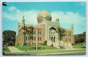 Mezquita del Santuario del Templo de Trípoli en Milwaukee Wisconsin c1956 postal - Imagen 1 de 2