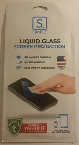 Neue einfache Universal Flüssigglas abwischbare Displayschutzfolie - klar. Made In USA!!! - Bild 1 von 2