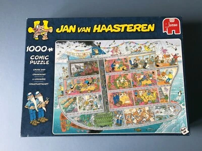 Jan Van Haasteren - Cruise Ship - 1000 Piece - Jigsaw - Jumbo - Complete - Image 1 of 4