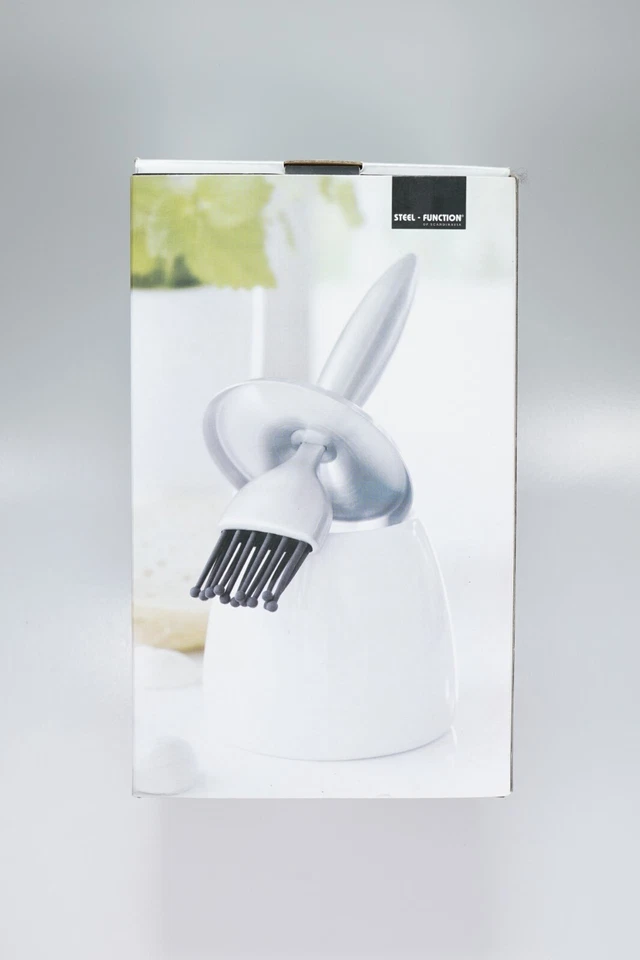 STEEL FUNCTION Ölspender aus Porzellan mit Silikonpinsel, modern, hochwertig OVP - Bild 1 von 1