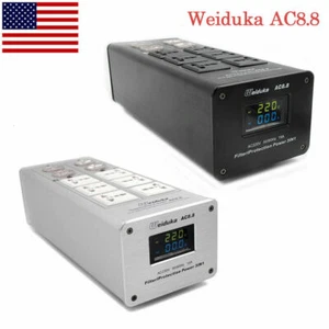Weiduka 15A 3000W Dual LCD Mains Audio Power Purifier Filter AC Power Socket New - Picture 1 of 8