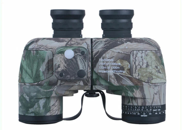 Waterproof Binocular 10X50 Telescope With Rangefinder & Night Vision & Compass - Image 1 of 1