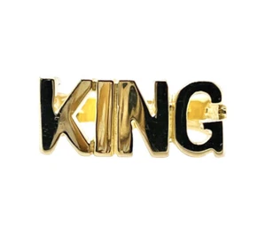 10k Solid Yellow Gold King Mens Bikers Ring 5 Grams - Picture 1 of 6