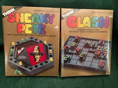 Pressman Challenge Game Think Series 1986 Sneaky Pete & Clash Nuevo Precintado Foto 1 de 4