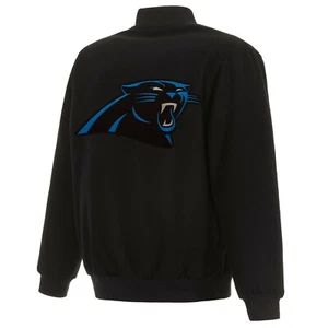 Chaqueta Reversible de Lana Diseño JH de los Carolina Panthers con Logotipos Bordados de la NFL  - Imagen 1 de 6