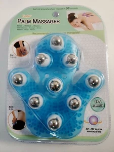 Lindo Palm Stress Relieving Palm Massager 360° Rotating Balls Spa Leg Back Arms - Picture 1 of 8